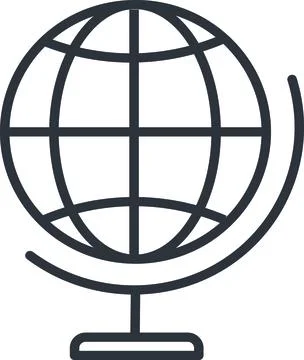 Global World Network Stock Illustration