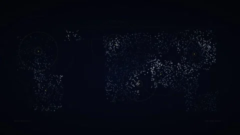 Global Youth World Map Network Abstract Background Loop 4K 動画素材 336352455
