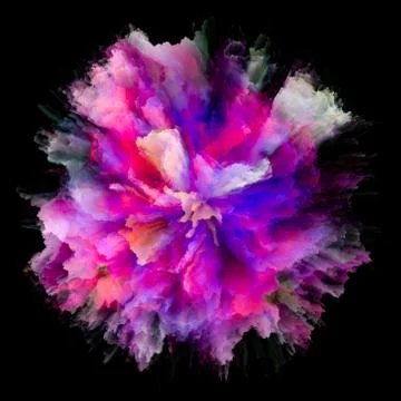 Globalization of Colorful Paint Splash Explosion Stock Illustration