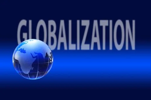 Globalization Concept With Globe Stock Illustration