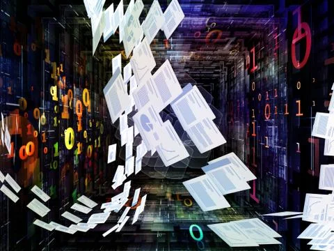 Globalization of Conceptual Space Stock Illustration