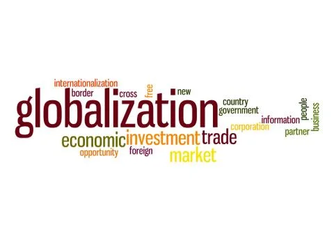 Globalization word cloud Stock-Illustration