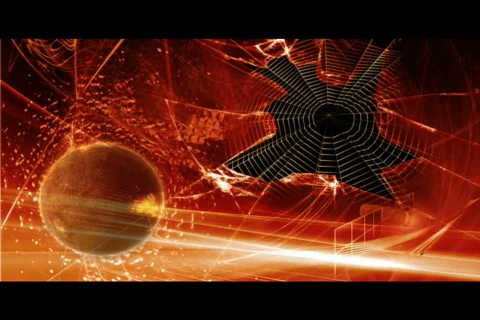 Globe abstract and space web Stock Footage 576733