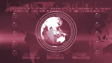 Globe abstract background RED Stock Footage 49965810