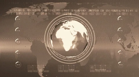 Globe abstract background sepia Video stock 49965399