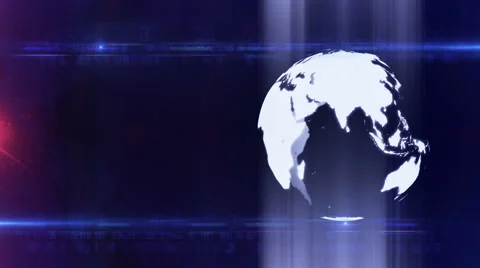 Globe abstract digital background diffrent blue LOOP Stock Footage 48432422