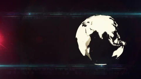 Globe abstract digital background green LOOP Stock Footage 48431996