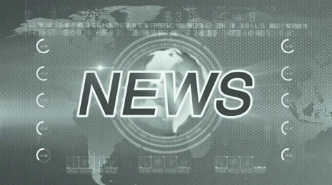 Globe abstract NEWS background techno green Stock Footage 50000340