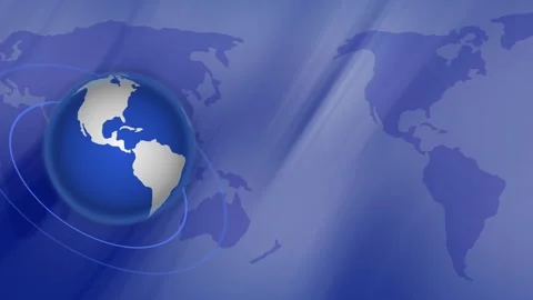 Globe on abstract world map background animation Vídeo Stock 325259281