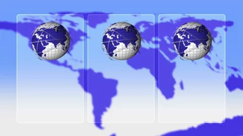 Globe. Airplane 2 Stock-Footage 8836291