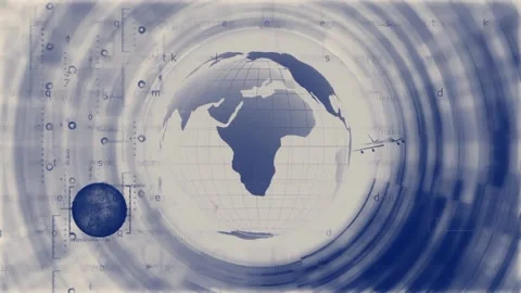 Globe And Aeroplane Animation Loop  Stock-Footage 221979063