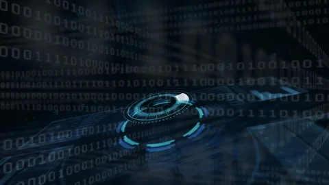 Globe and binary codes Stock Footage 106268985