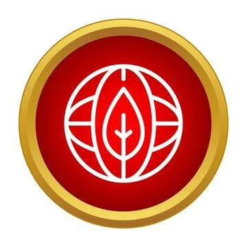 Globe and leaf symbol representing eco friendly world Stock Illustration