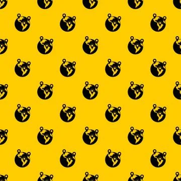 Globe and map pointers pattern vector Illustrazione stock