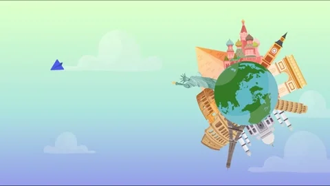 Globe animation 2 Video stock 274306718