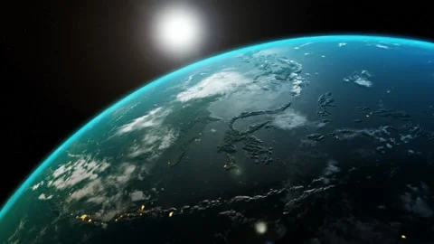 Globe animation fly over southeast Asia Stock Footage 159152916