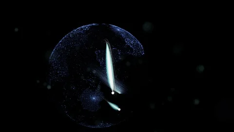 Globe Appearing With Moving Connection Lines, Futuristic, planet Stock-Footage 112054548