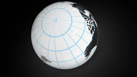 Globe backlit. Space astronomy training. 116 Video stock 101238056