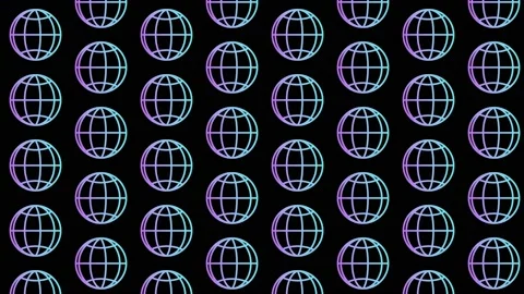 Globe Black Animated Loop Background 4K 库存影片 211532152