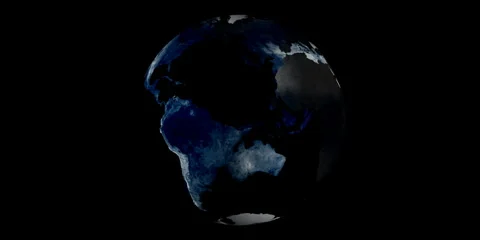 Globe on Black Stock Footage 998686