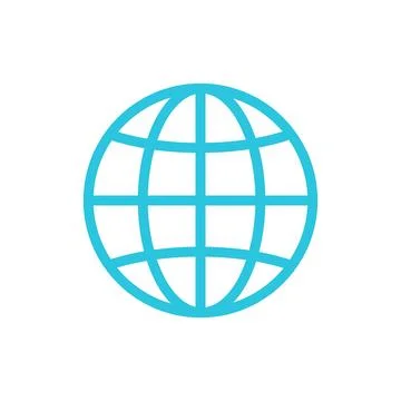 Globe. From blue icon set. Stock Illustration