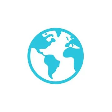 Globe. From blue icon set. Stock Illustration