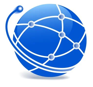 Globe blue icon - vector illustration Stock Illustration