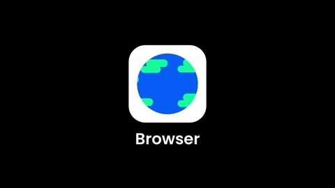 Globe Browser Icon Stock Footage 334463154