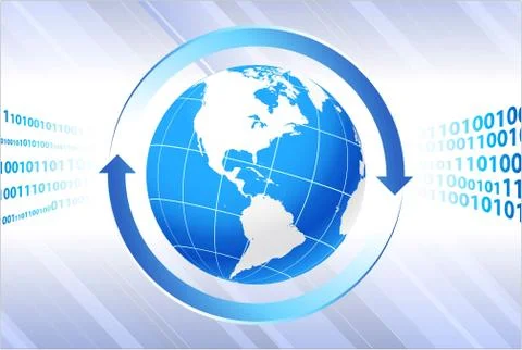 Globe on business background 스톡 일러스트