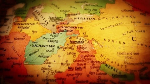 Globe China - Close Up - 4k Stock Footage 71104804