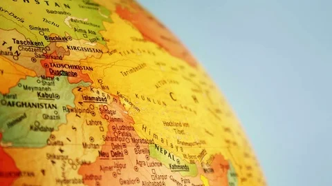 Globe China - Close Up - 4k Stock Footage 71109900