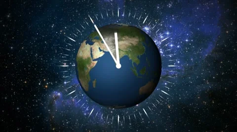 Globe Clock Stock Footage 8913422