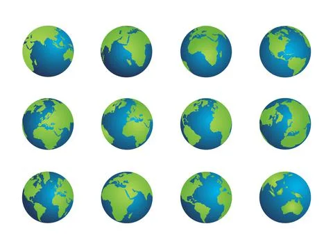 Globe Collection Ilustración de archivo