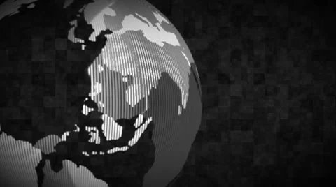 Globe commercial is spinning Stock Footage 8534969