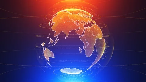 Globe. Computer background. Video Loop. Central location. Stock-Footage 88114007