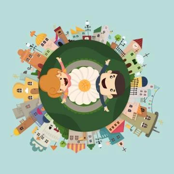 Globe concept Stock Illustration