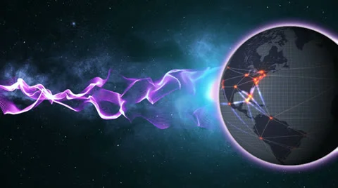 Globe Connection Energy 스톡 동영상 25067077