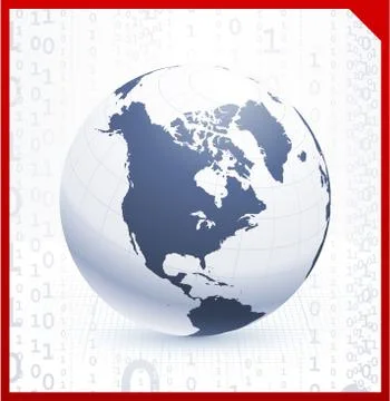 Globe on corporate elegance background Illustrazione stock