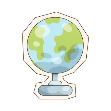 Globe cutout Stock Illustration