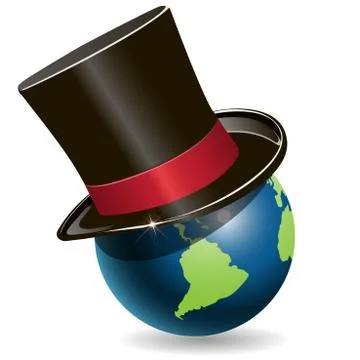Globe in cylinder Stock Illustration