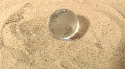 Globe in the desert 動画素材 10743874