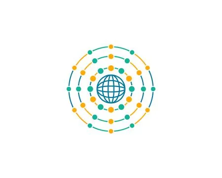 Globe design logo template Stock Illustration