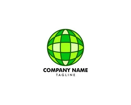 Globe design logo template Stock Illustration
