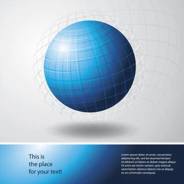 Globe Design Vector Stock Illustration