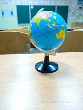 Globe on a desk Stock Photos