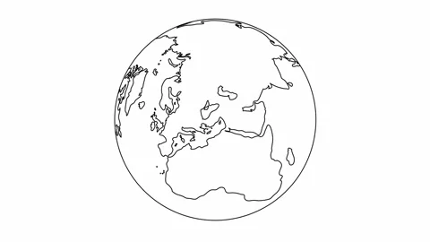 Globe drawn Stock-Footage 166859397