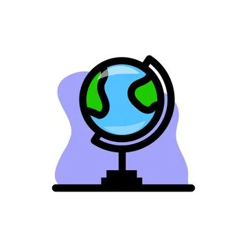Globe Earth Concept Icon Vector Illustration Design Stock Illustration