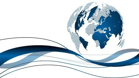 Globe, Earth, Earth ball, Background Stock Illustration