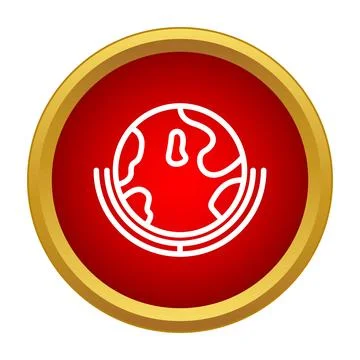 Globe earth icon displaying global networking communication Illustrazione stock