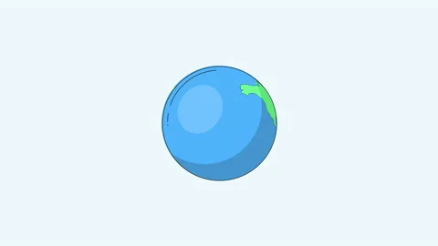 Globe earth line art concept animation. Stock Footage 221325798